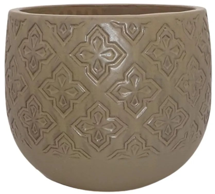 Keramický kvetináč R 969-11 COFFEE-180