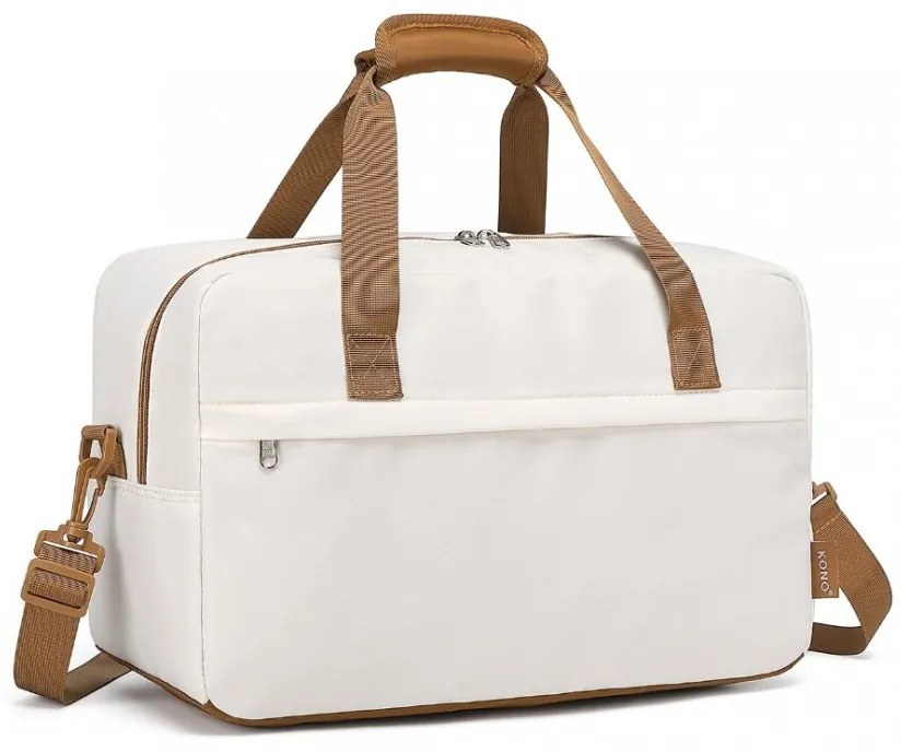 Konofactory Béžová príručná taška do lietadla "Pack" - S (25l)