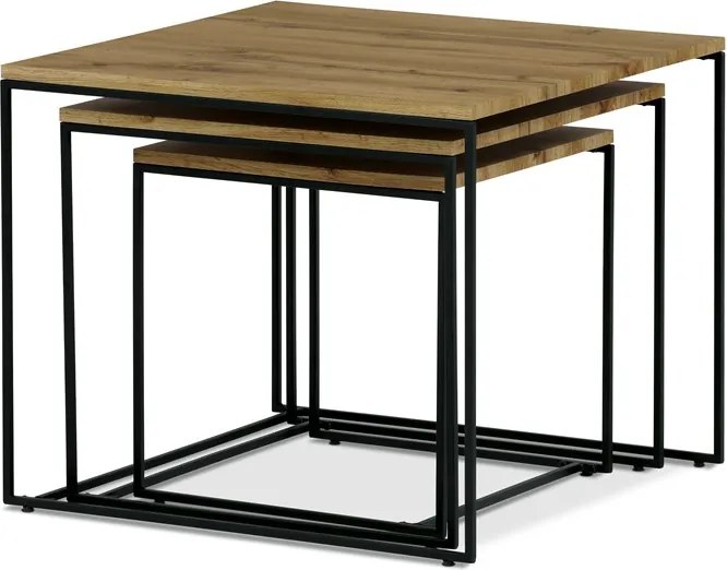 Autronic BONTEC Konferenčný stolík 60x60x51cm, mdf, divoký dub, AF-3008 OAK Farba: Prírodné