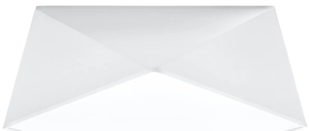 Stropné svietidlo Hexa, 1x biele plastové tienidlo, (biely plast), (35 cm)