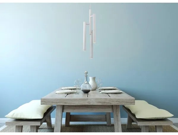 Klausen 142036 - LED Luster na lanku TUBULAR 3xLED/5W/230V biela