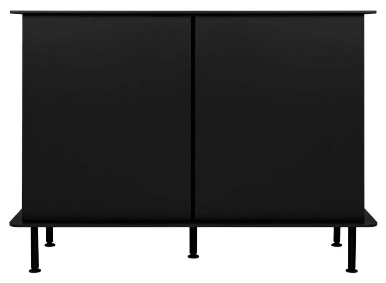 Čierna skriňa Suumo 120 × 50 × 88 cm