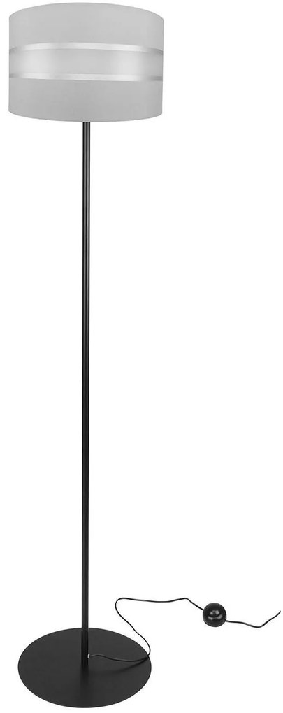 Stojacia lampa Elegance, 1x textilné tienidlo (výber z 5 farieb), (výber z 3 farieb konštrukcie), (fi 35cm)