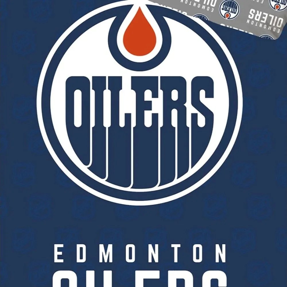 Hokejové posteľné obliečky NHL Edmonton Oilers - motív Shields - 100% bavlna renforcé - 70 x 90 cm + 140 x 200 cm