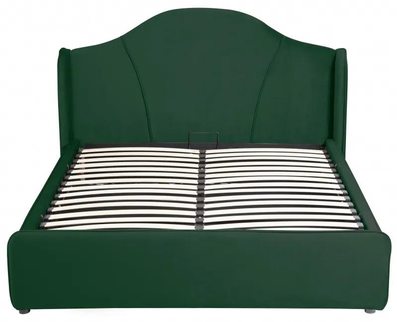 Čalúnená posteľ Sunrest II 160x200 zelená