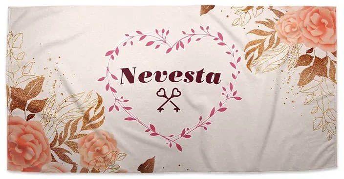 Sablio Uterák Nevesta srdce - 70x140 cm