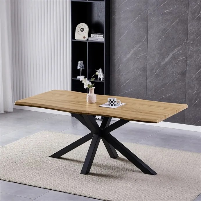 Autronic BONTEC Jedálenský stôl 180x90cm, mdf, old wood, HT-F4618 GREY Farba: Šedá