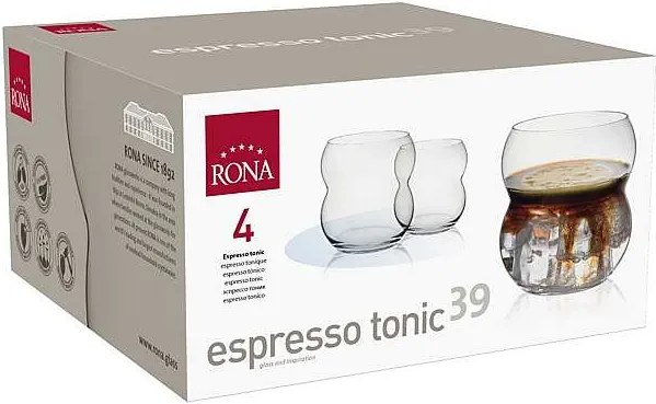 Rona poháre Espresso tonic 395 ml 4 ks