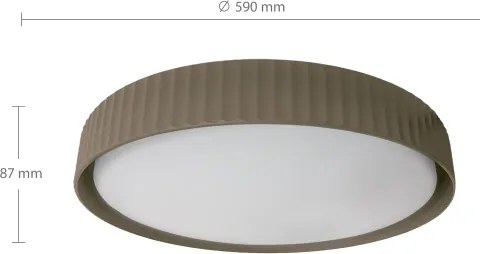 Brilagi - LED stmievateľné stropné svietidlo LUCIA LED/60W/230V pr. 59 cm taupe+DO