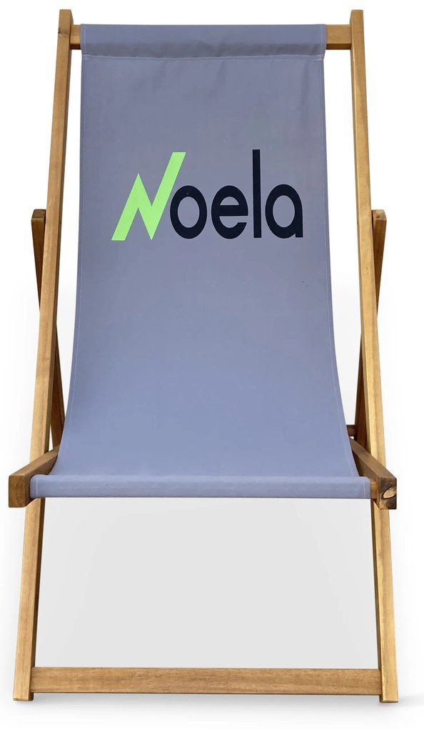 Plážové skladacie kreslo NOELA sivé