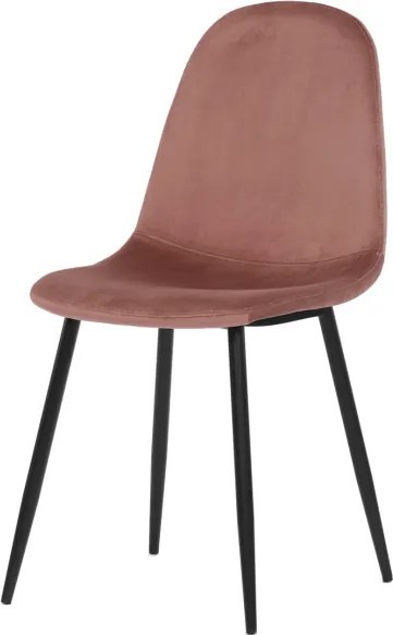 Jedálenská stolička zamatová, ružová CT-971 PINK4