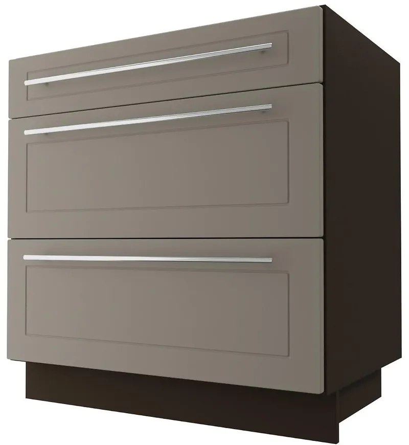 Kuchynská skrinka D3E/80 Quantum beige mat/lava