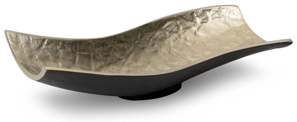 DEKORAČNÁ KOVOVÁ MISKA PEDRO2 (01) 33X15X8 CM ČIERNA