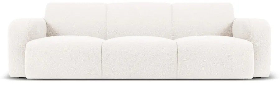 Biela pohovka z textílie bouclé 235 cm Molino – Micadoni Home