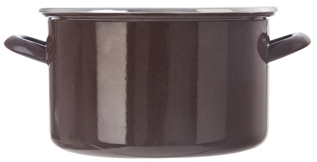 Orion Smaltovaný hrniec s lemom Brown, 6,5 l, 6,5 l