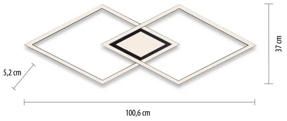 Leuchten Direkt 14695-18 - LED Stropné svietidlo ASMIN LED/48W/230V