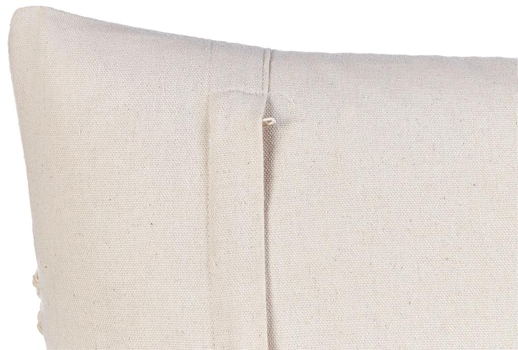 Sada 2 bavlnených vankúšov so strapcami 45 x 45 cm béžová KALAM Beliani