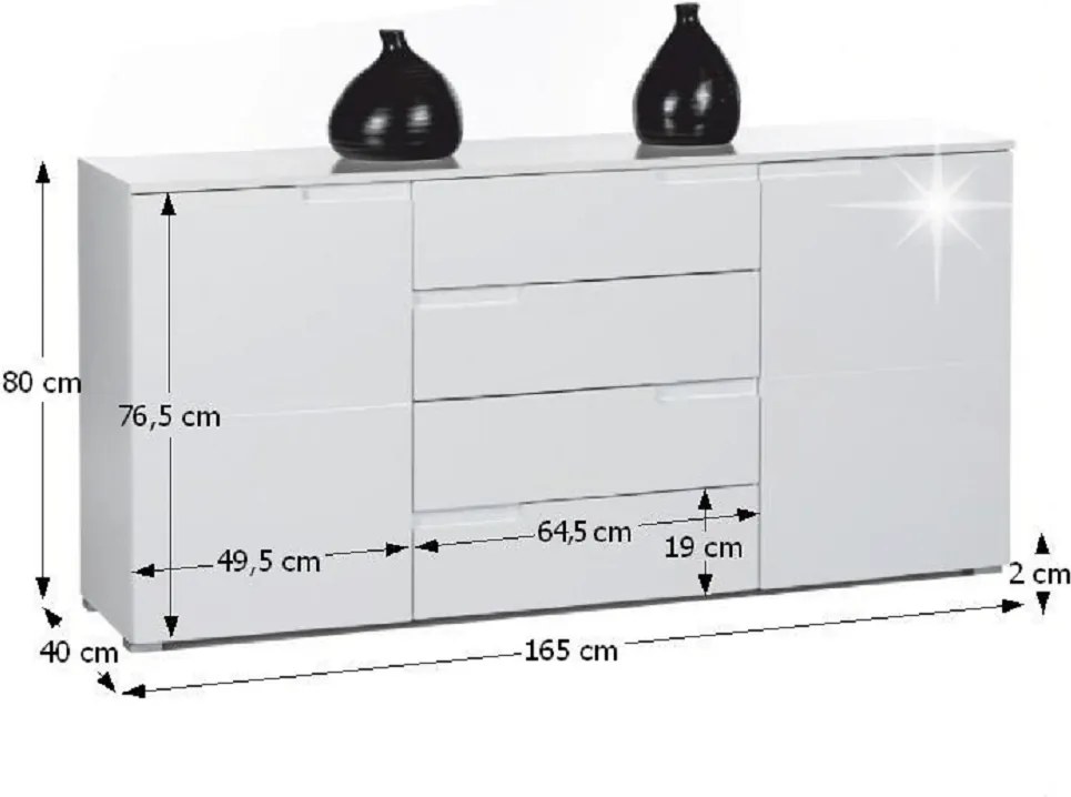 Skrinka SPICE, lesklá biela
