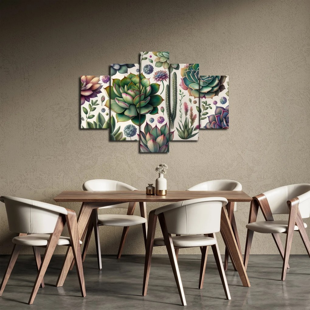 Obraz - Sukulenty (150x105 cm)