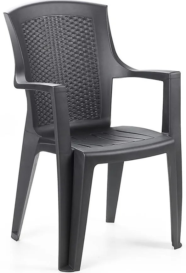Plastová stolička Eden antracit