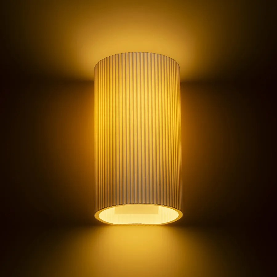 RENDL R13998 CALLUM nástenná lampa, dekoratívne biela Eco PLA