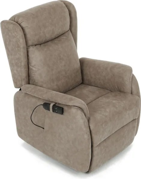 Polohovacie kreslo béžové, elektrické TV-L8902 LAN3