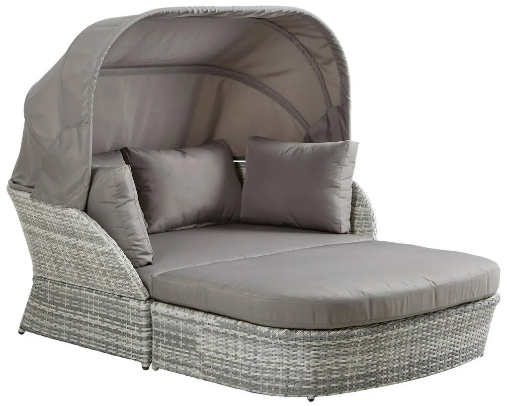 XXXLutz ZÁHRADNÁ POSTEĽ, 6-dielne, kov, plast, textil Ambia Garden - Série záhradného nábytku - 000037000701