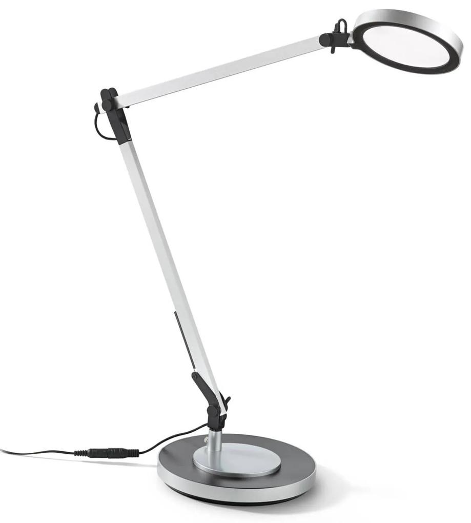 Ideal Lux Futura LED lampa na písací stôl hliník