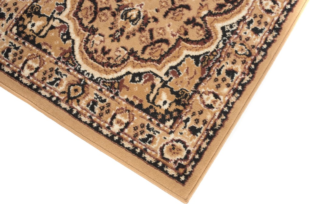 TA Koberec E951A TMAVOBÉŽOVÝ ATLAS PP Rozmer: 70x250 cm