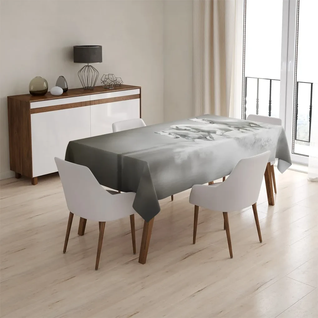 Sablio Obrus Biele kone - 130x170 cm