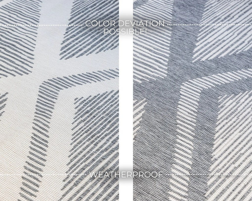 ELLE Decoration, Kusový koberec Gemini 106013 Silver z kolekcie Elle – na von aj na doma, 80x150, šedá, chodba / predsieň