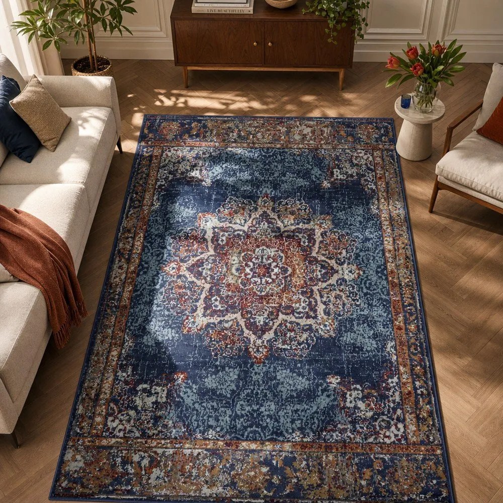 Tmavomodrý koberec 140x200 cm Orient Maderno – Hanse Home
