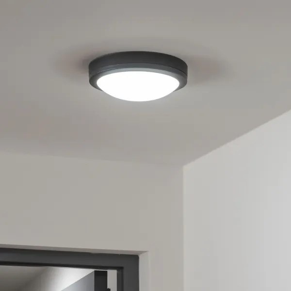 Brilagi - LED Vonkajšie stropné svietidlo LED/20W/230V pr. 23 cm IP54 antracit