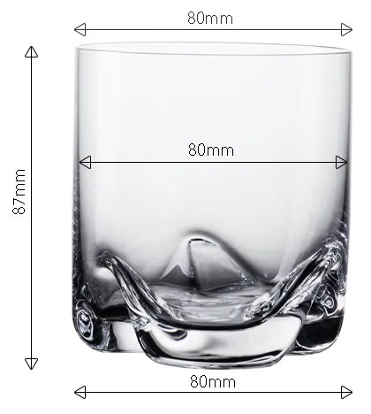 Poháre Tumbler 300 ml set 4 ks - Anno Glas Lunasol META Glass - 322123