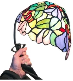 Vitráž dekoratívna lampa LADY AKT