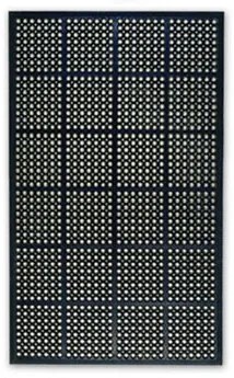 Odolná priemyselná gumová rohož, 90 x 150 cm, bez spojov, čierna