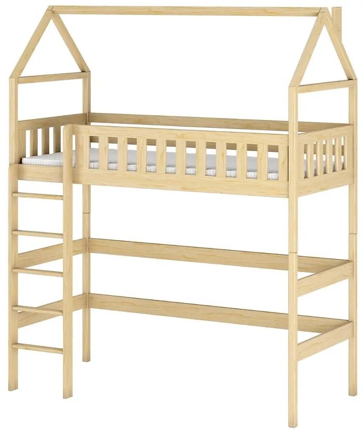 Posteľ Domček Otylia 90x200 borovica