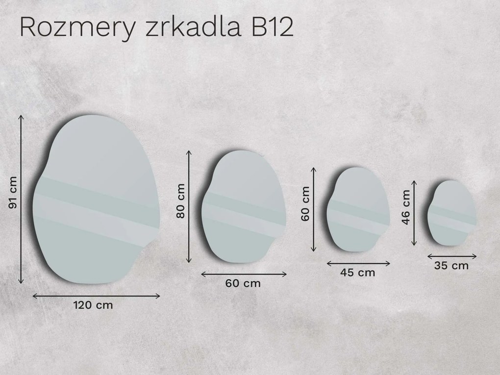 Zrkadlo Base B12 35×46