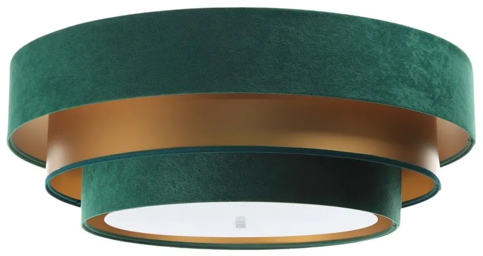 Stropné svietidlo TRINITI 2xE27/60W/230V zelená/zlatá
