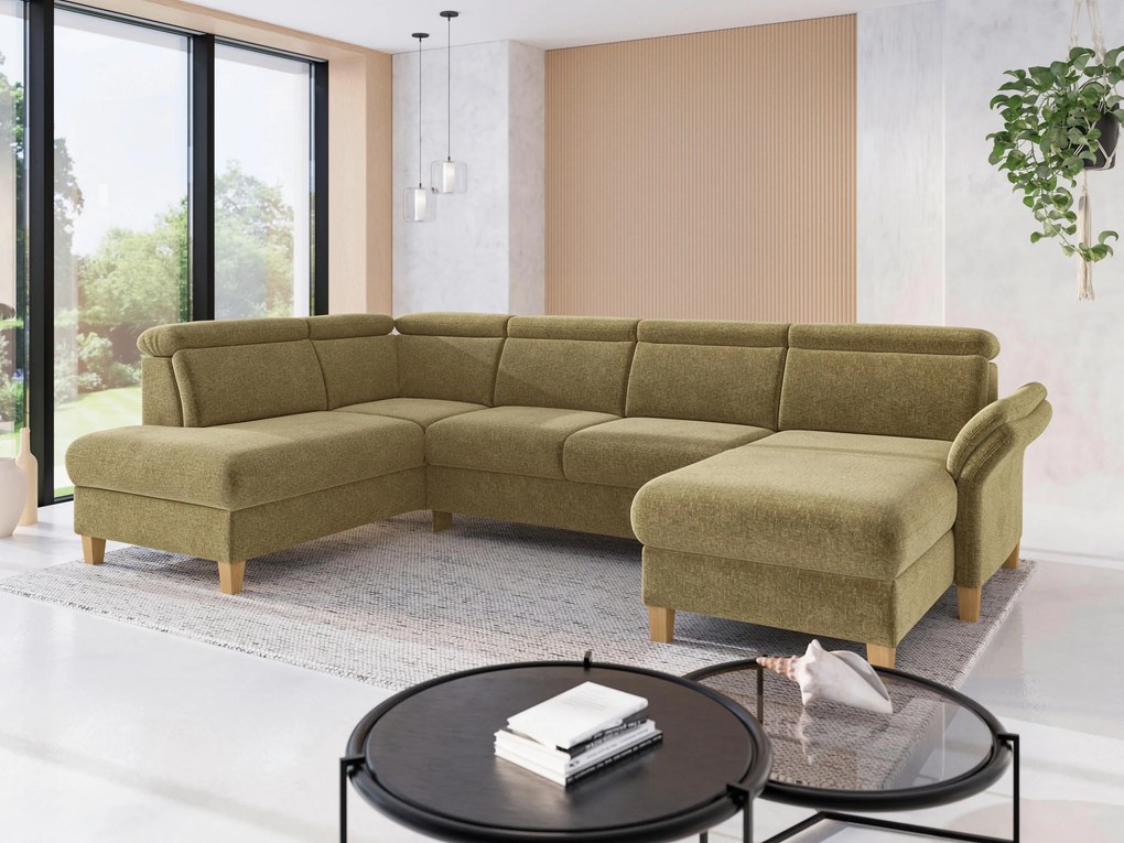 XXXLutz SEDACIA SÚPRAVA, textil, olivovozelená Sit & More - Sedačky - 00014402578T