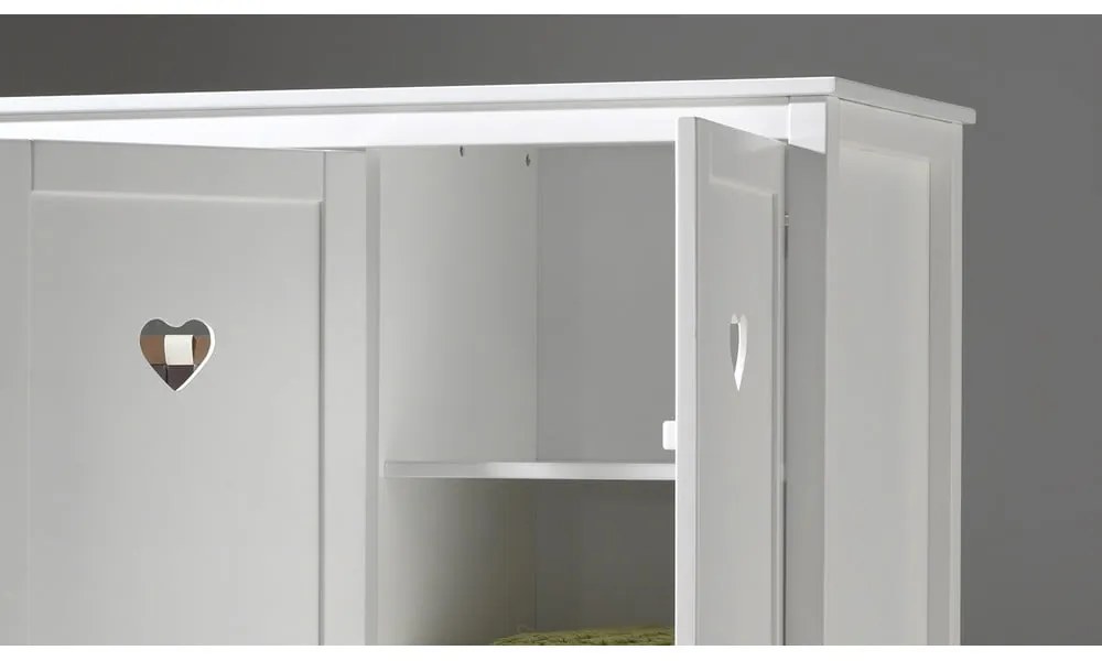 Biela prídavná polica 2 ks Amori – Vipack