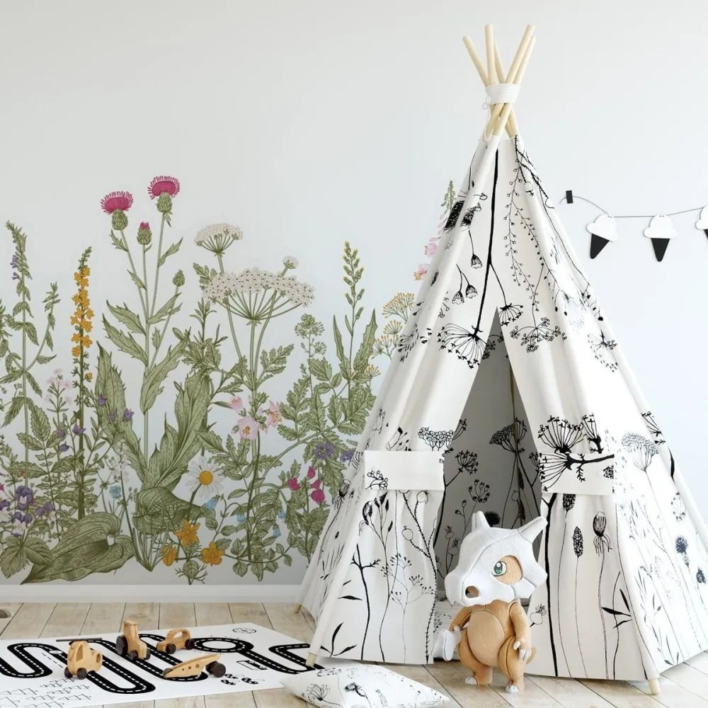 Samolepka do detskej izby farby lúky L