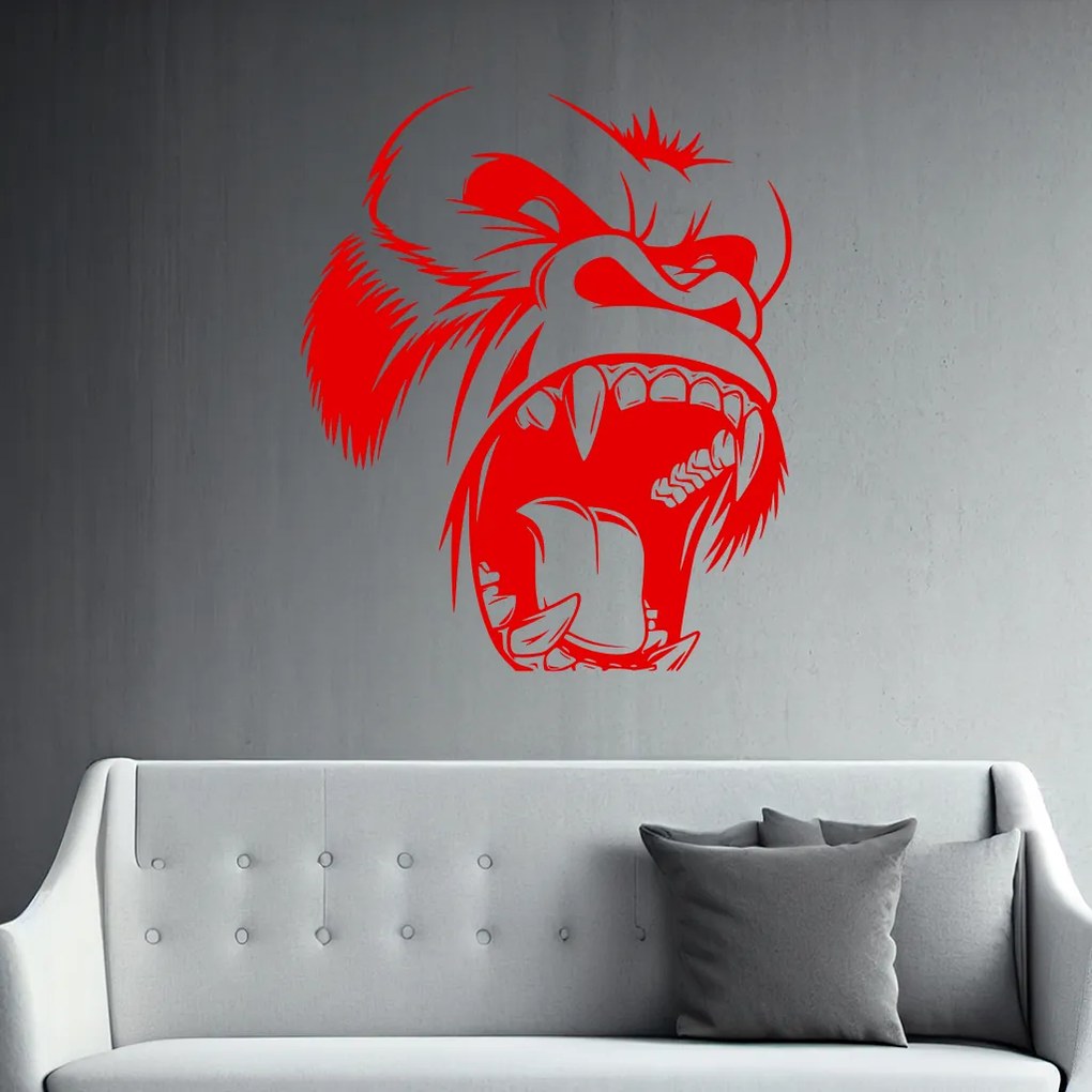 Veselá Stena Samolepka King Kong Farba: modrá, Veľkosť: 60 x 50 cm
