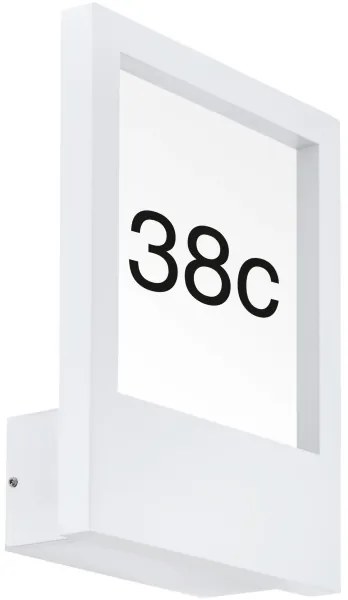 Eglo 98143 - Domové číslo MONTEROS 1xE27/28W/230V IP44 biela
