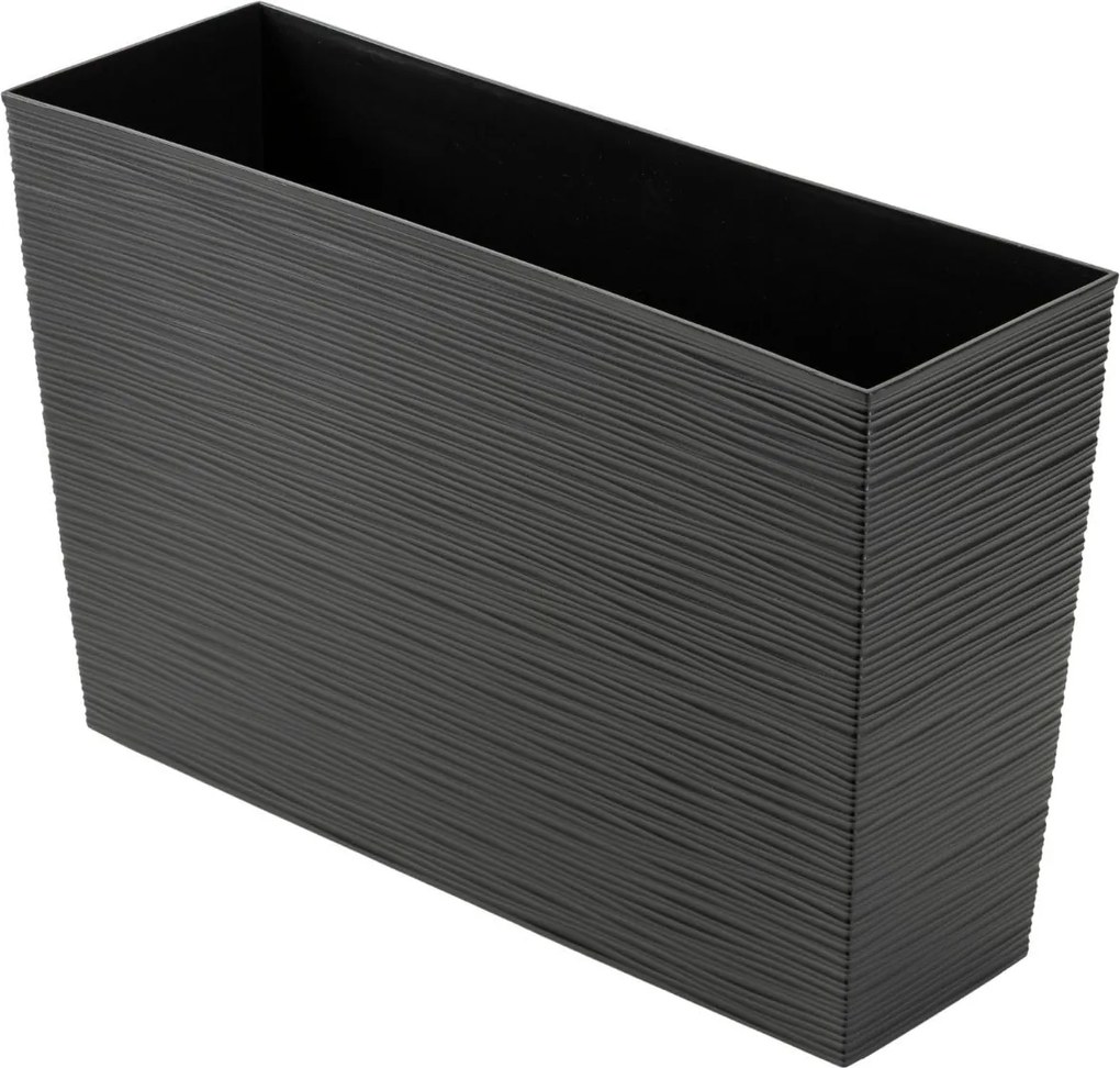 Sada 2 ks květináčů Riflo 56×19/36,2×56,1 cm černá