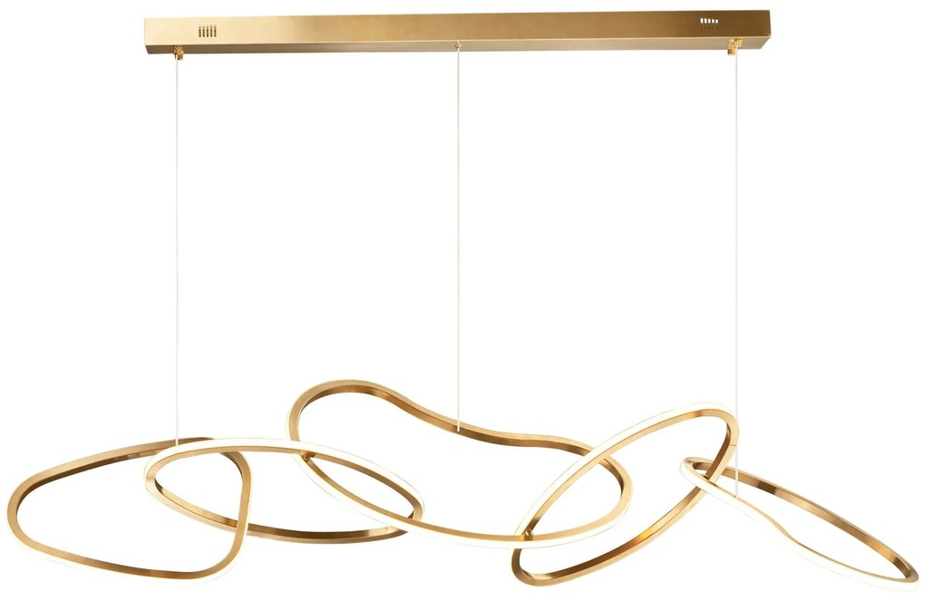 Toolight Toolight, LED stropné osvetlenie 120cm, 60W, 3000K, LHJ050-CP T, zlatá, OSW-50024