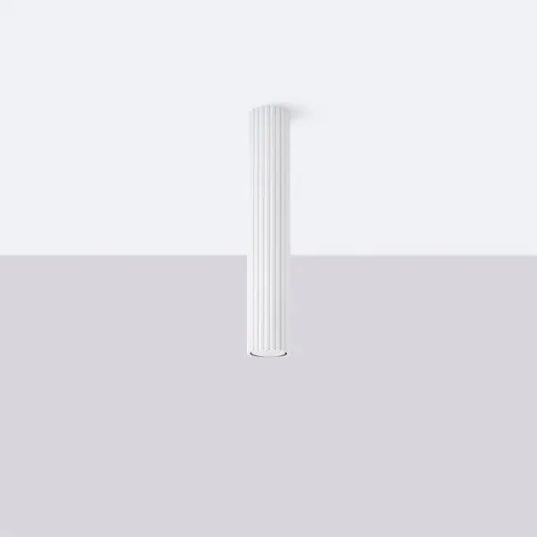 Sollux SL.1533 - Bodové svietidlo KARBON 1xGU10/10W/230V 40 cm biela