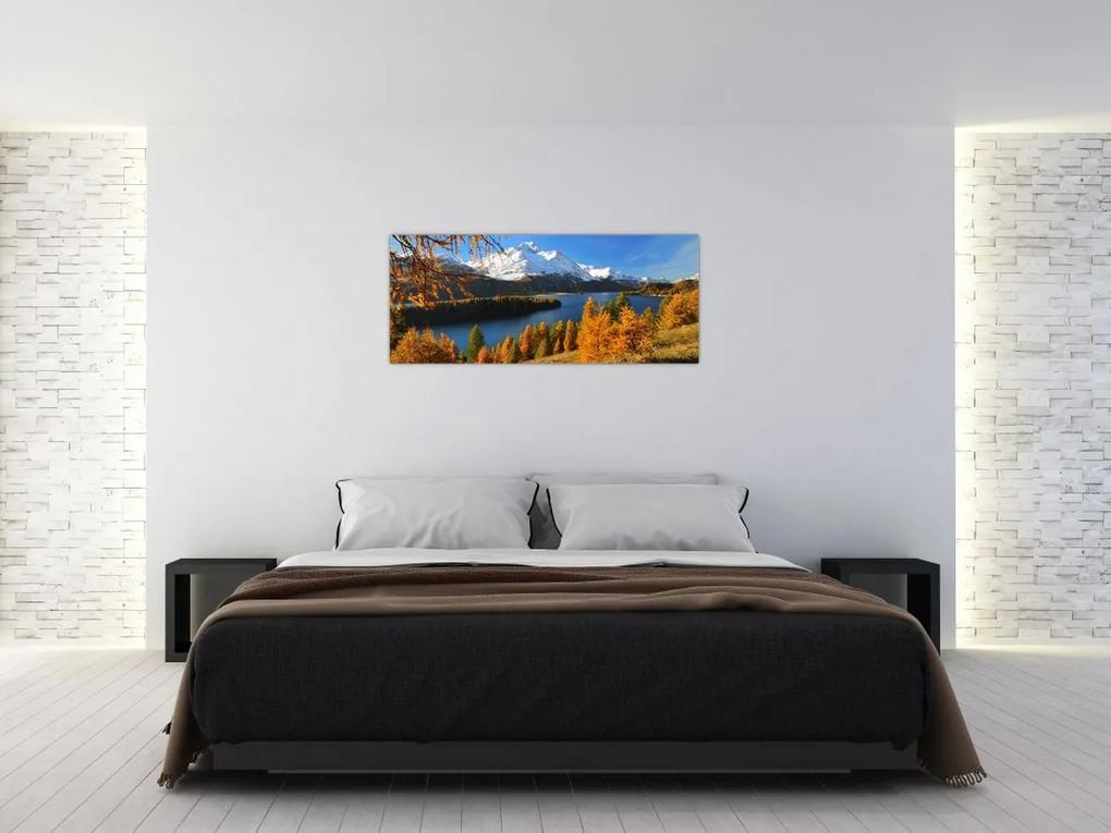 Obraz - Jeseň v Alpách (120x50 cm)