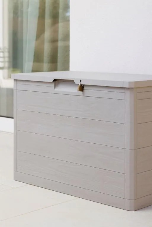 WOODYS záhradný plastový úložný box 160 L, svetlo šedá