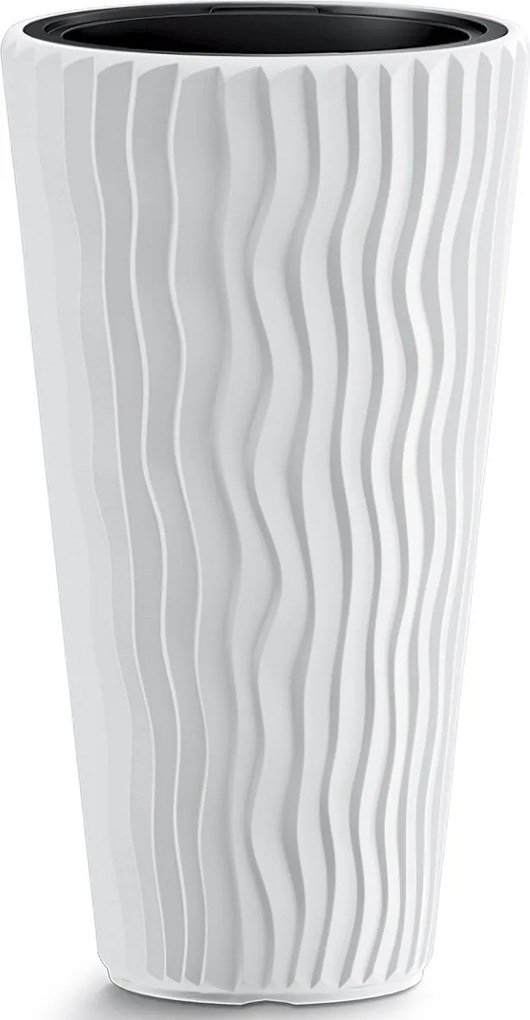 Plastový kvetináč DPSP300 29,7 cm - biela